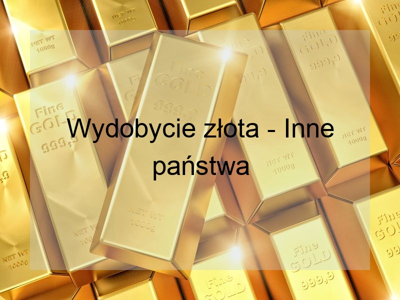 Wydobycie złota – Inne państwa